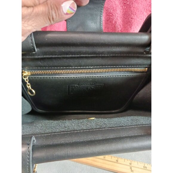Coach Vtg Leather Handbag Weston Shopper Bag No. 9021 With Gold Hardware - Picture 10 of 12